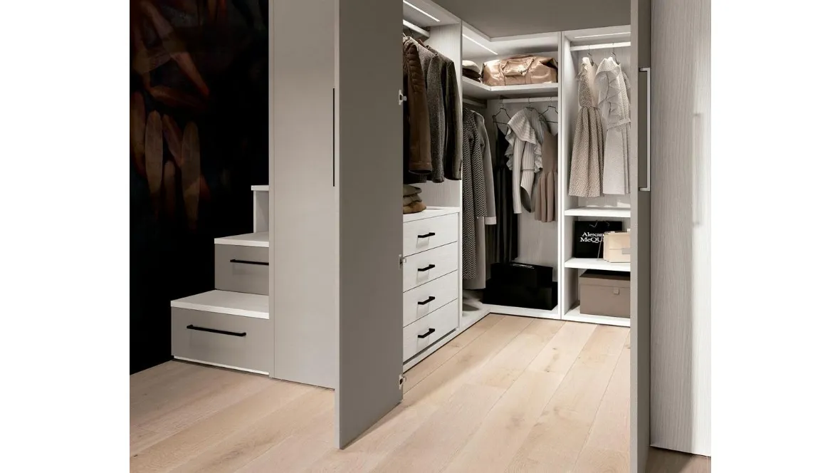 Cabina Armadio in laccato opaco Concept per Loft 18 di Ferrimobili