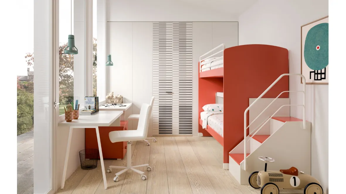 Camera con letto a castello Room161 di Zg Mobili