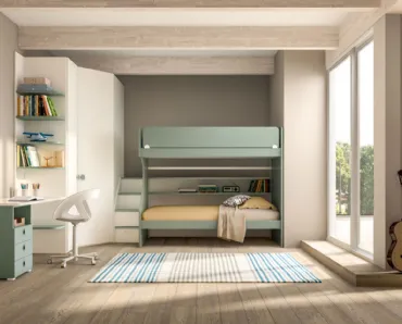 Camera con letto a castello Room164 di Zg Mobili