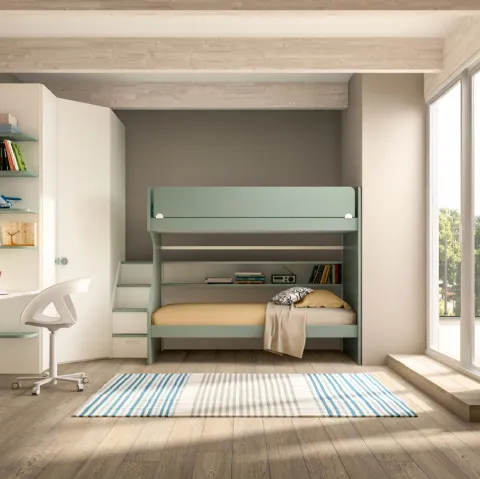 Camera con letto a castello Room164 di Zg Mobili