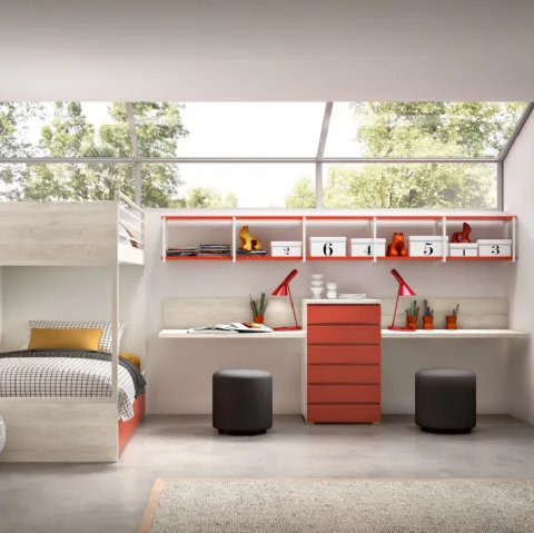 Camera con soppalco Room153 di Zg Mobili