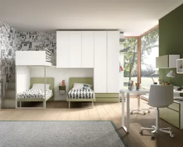 Camera con soppalco Room159 di Zg Mobili