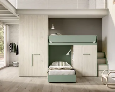Camera con soppalco Room172 di Zg Mobili