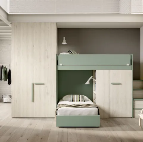 Camera con soppalco Room172 di Zg Mobili