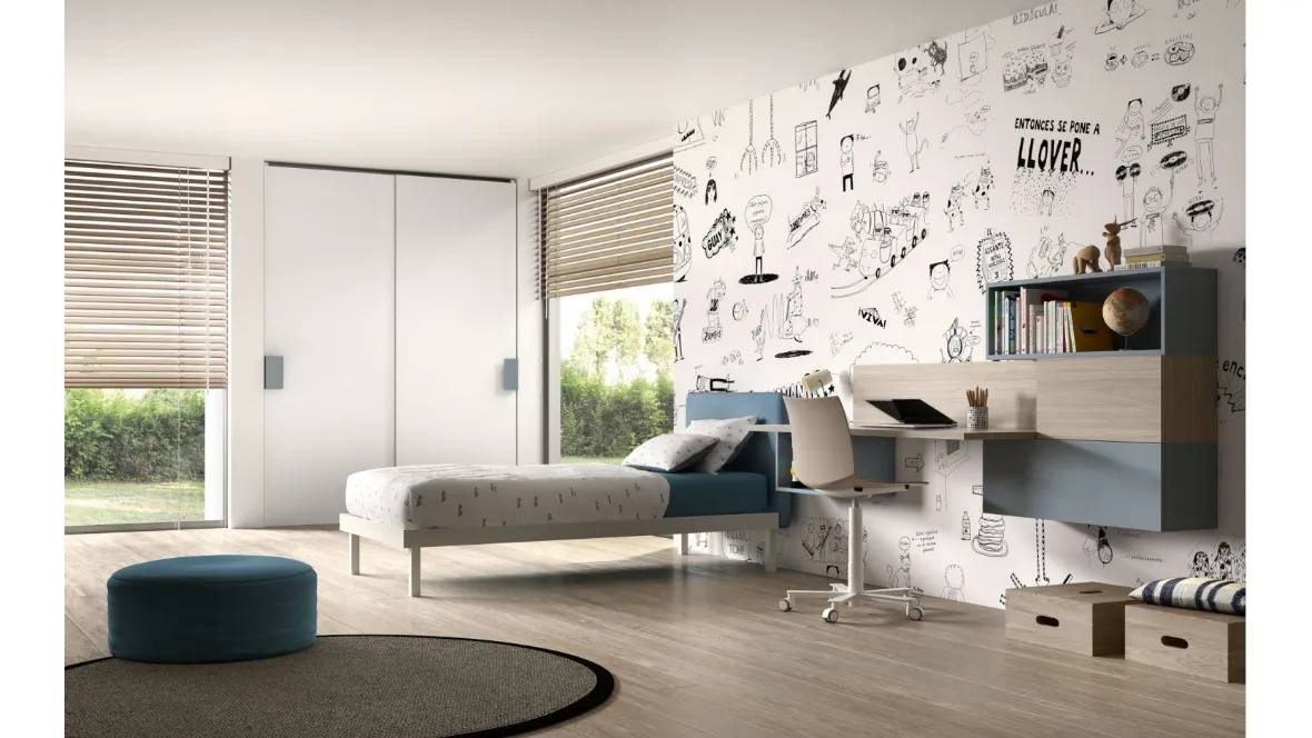 Camera per teenager Room118 di Zg Mobili