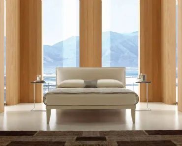 Letto con testiera imbottita Elle di Ergogreen