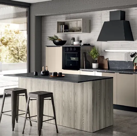 Cucina Moderna in laccato lucido Easy 019 di Ar-due