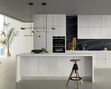 Cucina Moderna lineare in quercia Easy 001 di Ar-due
