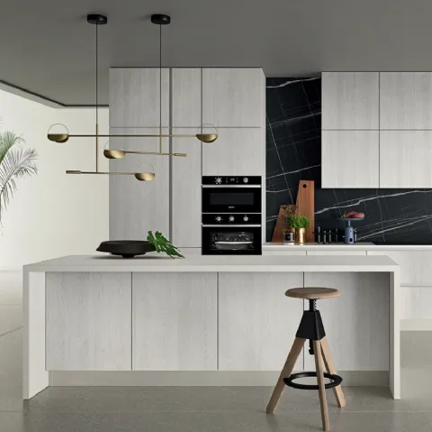 Cucina Moderna lineare in quercia Easy 001 di Ar-due