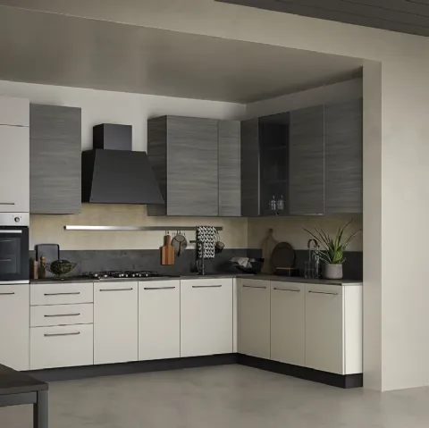 Cucina Moderna ad angolo in Pet Easy 031 di Ar-due