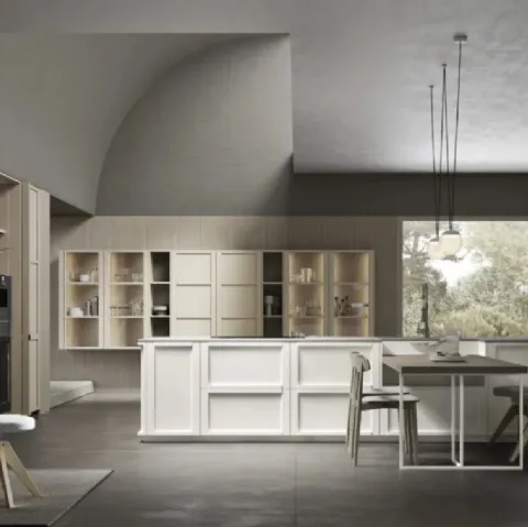 Cucina Moderna lineare in quercia Easy 001 di Ar-due